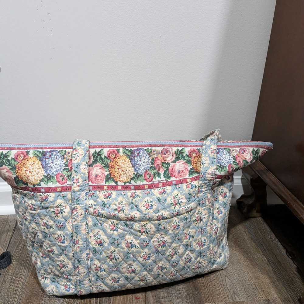 Floral Quilted Tote Bag